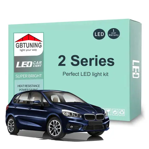 BMW 2 시리즈 F45 액티브 투어러 F22 F87 쿠페 Canbus 차량 실내 램프 독서 트렁크 돔 용 자동차 LED 인테리어 전구 키트
