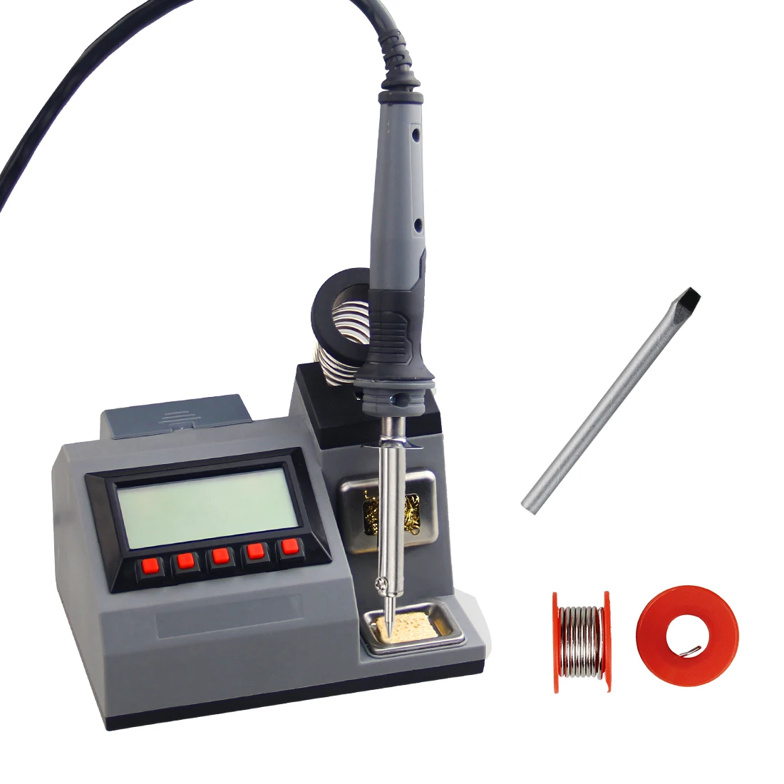 60W 48W LCD 디스플레이 온도 조절 가능 디지털 전기 납땜 인두 스테이션 (빠른 가열)