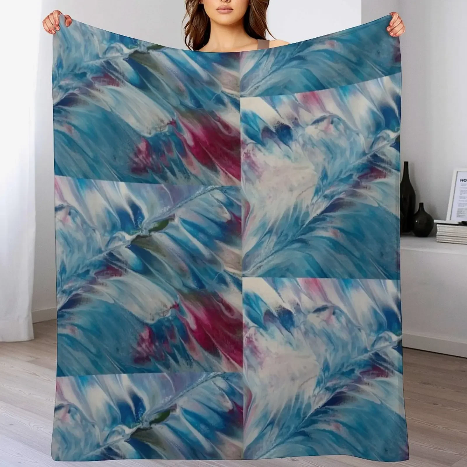 

New Blossom Throw Blanket Travel Thermal for babies Retros Blankets