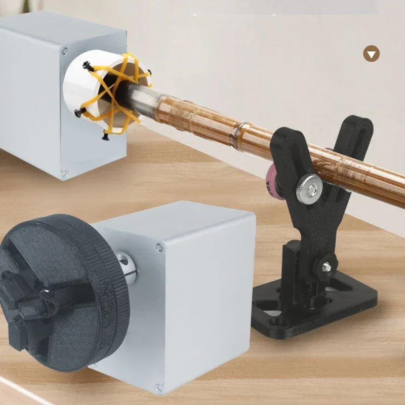 DIY Electric Fishing Rod Repair Kit Epoxy Applicator for Rod Building Micro Winding Epoxy Machine Lure Rod Conversion Tool