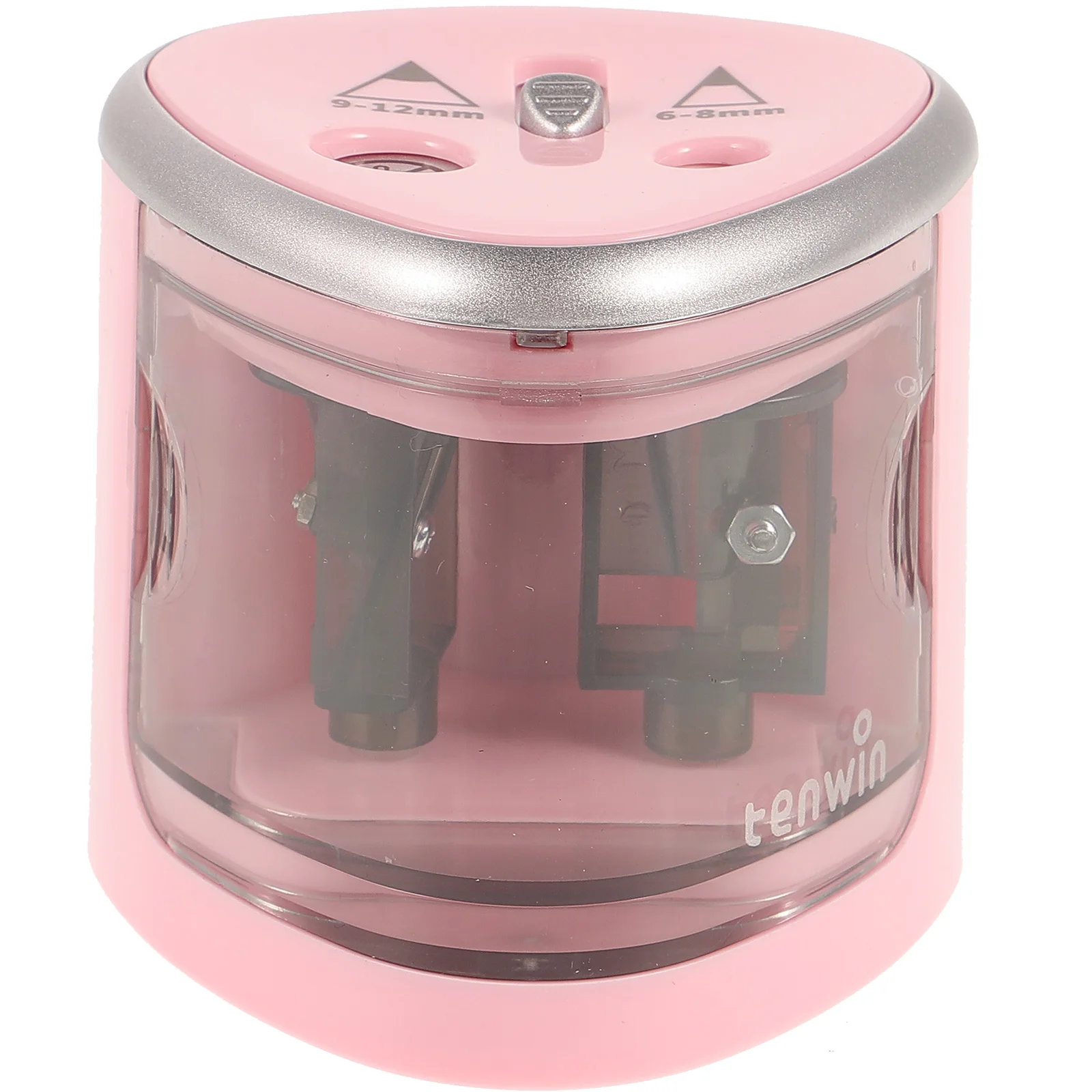 Pencil Sharpener Crayon Dual Electric Double-hole Manual Automatic Holes Creative Sharper