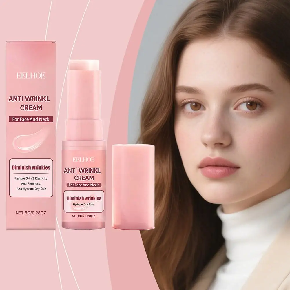 Collagen Wrinkle Removal Balm Stick Multi Bounce Instant Anti-Aging Firming Lift Brighten Facial Dull Skin Moisturizer