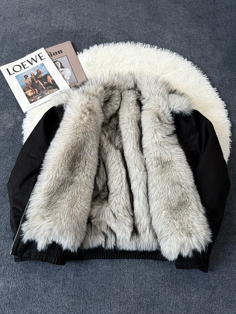 

Bla Thiened Fce Lined Winter Cotton Jaet Men's Coat Mountain Eagle Design Casual Warm Long Sve Zipper Closure o...