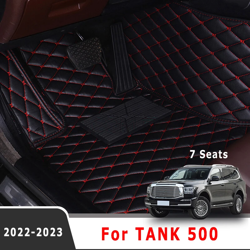 

Car Floor Mats For Great Wall GWM WEY TANK 500 2022 2023 (7 Seats) Carpets Custom Interior Accessories Automobiles Covers Parts