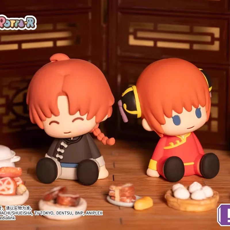 

Potepotte-R Gintama аниме Kagura фигурка Коллекционная модная игрушка слепая коробка индивидуальный подарок клей капельный дизайн Kagura сидячий персонаж