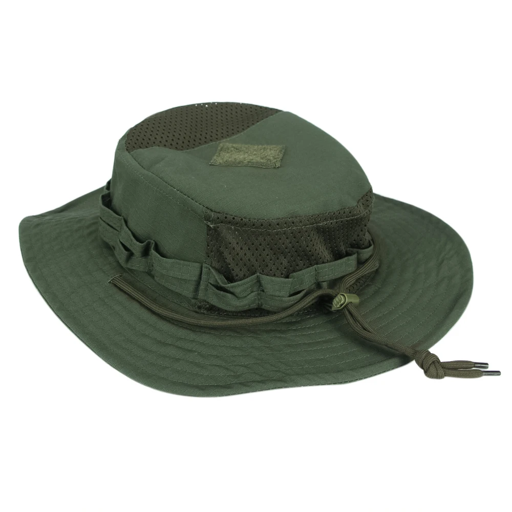Neue Camouflage Boonie Kappe Breiter Krempe Hut Männer Outdoor Sport Angeln Wandern Jagd Sonnenschutz Hut Faltbare Weiche Hut – Detail 7