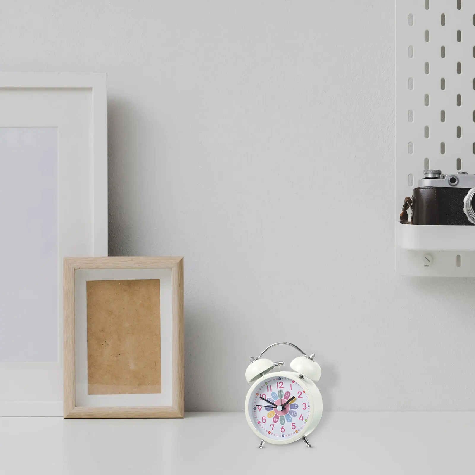 

Luminous Bedside Alarm Cute Round Digital Silent Table Clock For Bedroom Desk Office Home Decorative Wake Up Clock