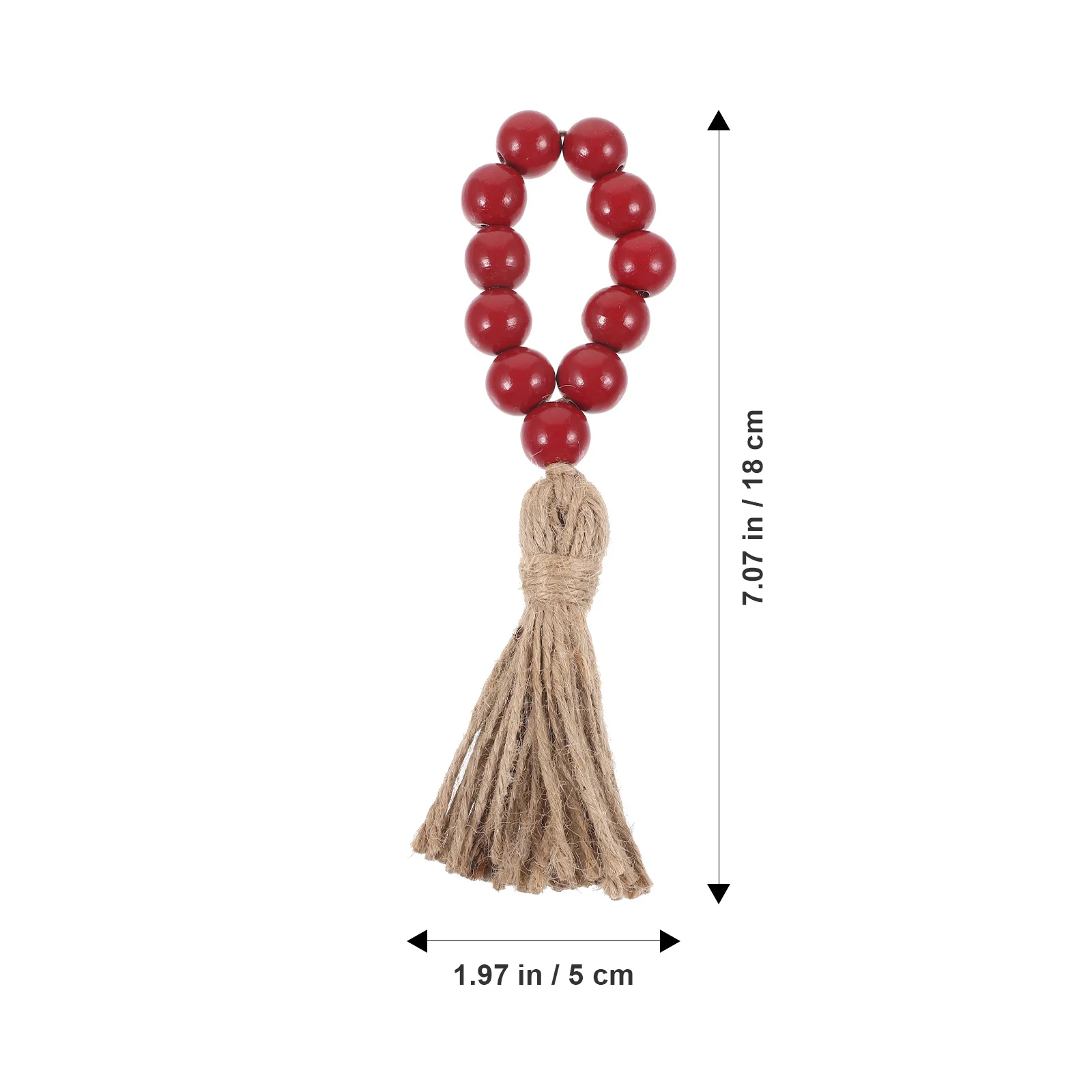 

6Pcs Rustic Wood Bead Napkin Rings Adjustable Napkin Holders Tassel Farmhouse Wedding Dining Table Decor Serviette Ring