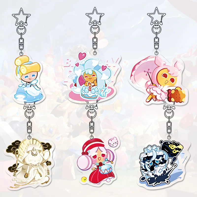 

Брелок Cookie Run Kingdom, игра с рисунком кофе, каваи, студенческий молочный шоколад, фигурка, сумка, украшение, подвеска Forester, подарок на день рождения