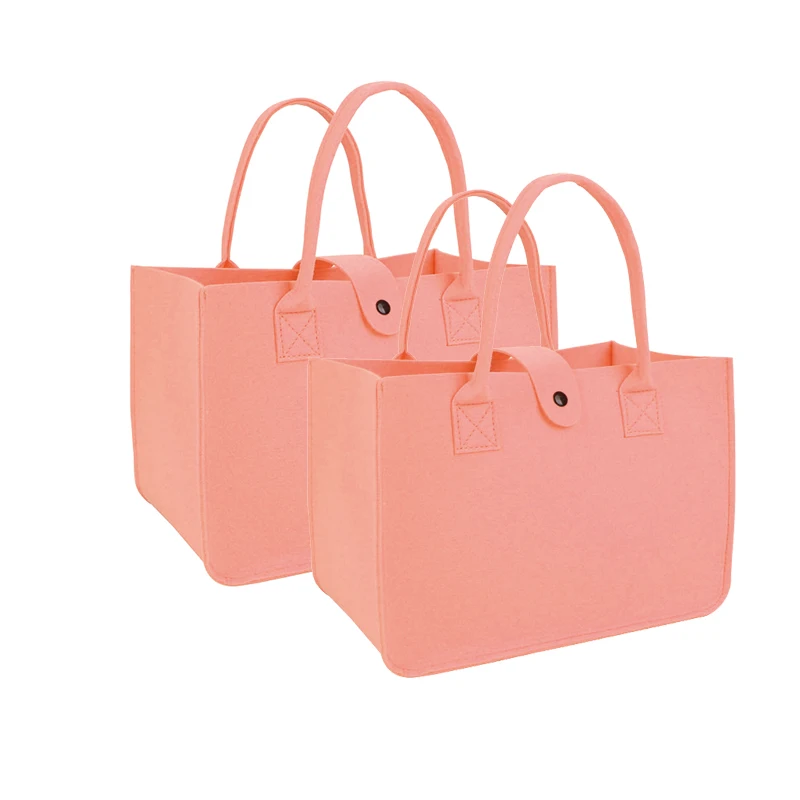 2 أكياس تخزين اللباد، أكياس الهدايا اللباد، أكياس حمل اللباد، أكياس حمل متعددة الألوان، أكياس التسوق