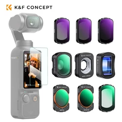 K&F Concept Magnetic UV CPL Variable ND2-32 ND32-512 Wide-angle 1/4 Black Mist Filter For DJI Osmo Pocket 3 Sports Camera Lens