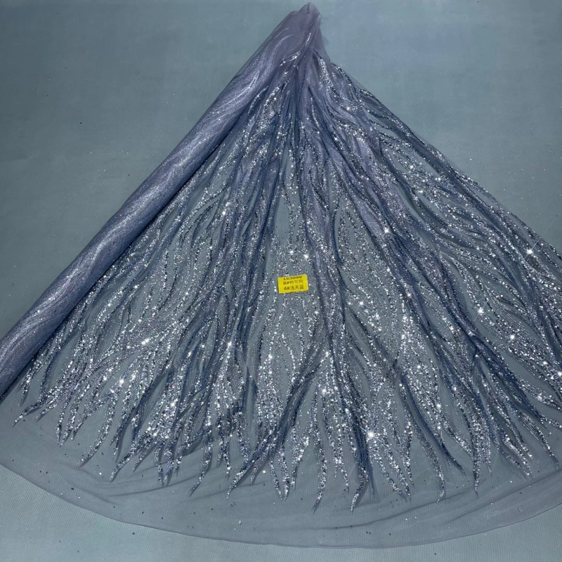 

10 Yards Navy Blue Patterned Wedding Dress Fabric Mesh Spray Lace 150cm Wedding Party Pink Spray gold Tull fabric