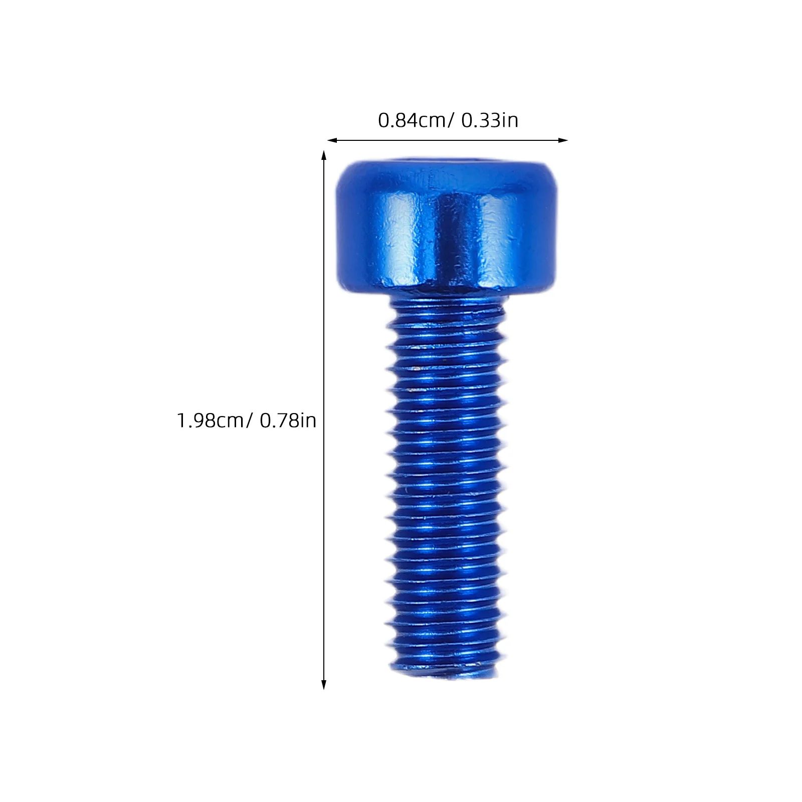 4Pcs M5x15mm Aluminum Alloy Bicycle Screws Blue Universal Bike Bottle Cage Bolts for Mountain Road Fixed Gear Folding Bikes