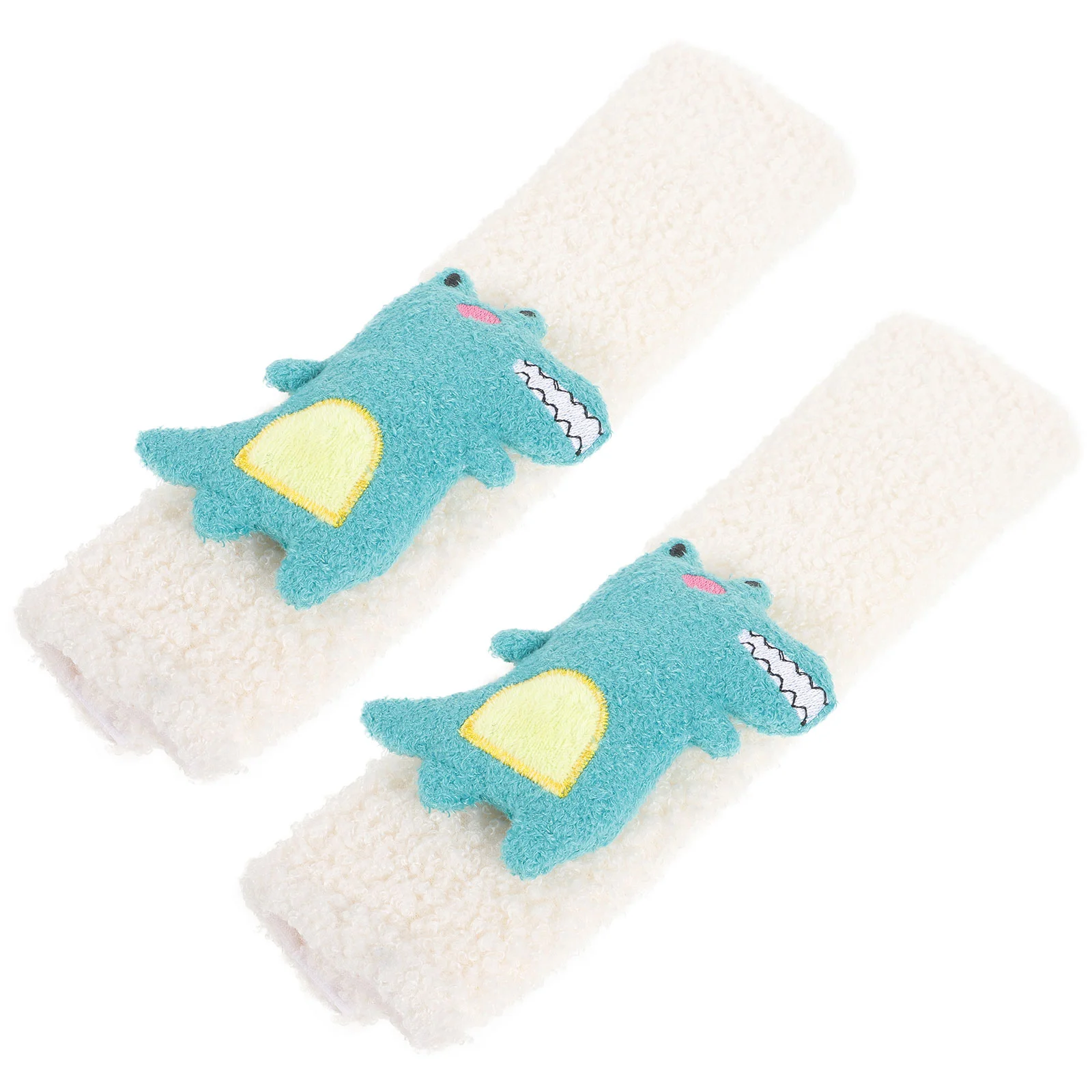 2 Pcs Car Protector Shoulder Strap Pads Covers for Kids Plush Carseat Accessories Baby