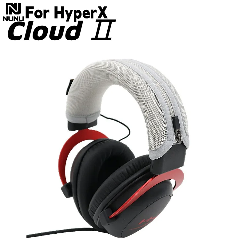 

NUNU Comfortable Zipper head beam protective cover For HyperX Cloud Ⅱ Headphones Head Beam Sleeve Cover