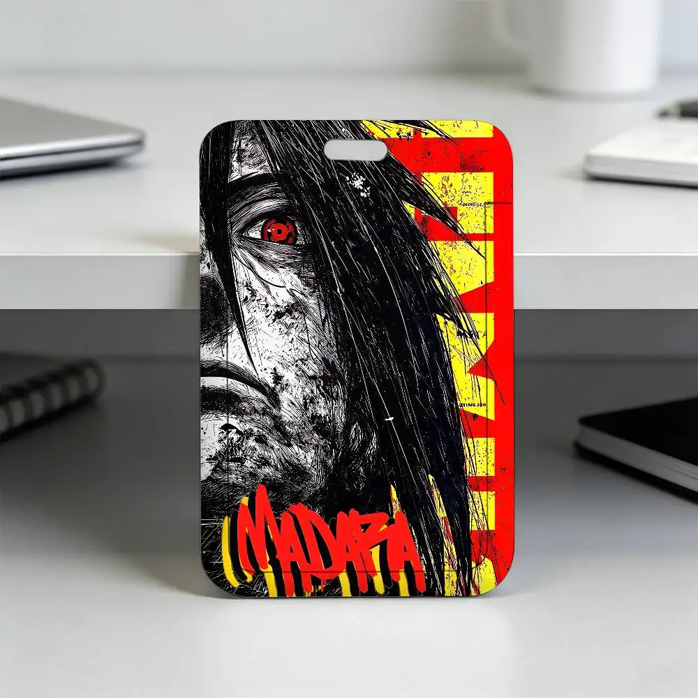 Anime N-NARUTO Akatsuki Itachi Sharingan Transparenter Kartenhalter Mitarbeiter Plastik-Schiebeabdeckung Schlüsselband Arbeits-Geschäfts-ID-Tasche Bus – Detail 27