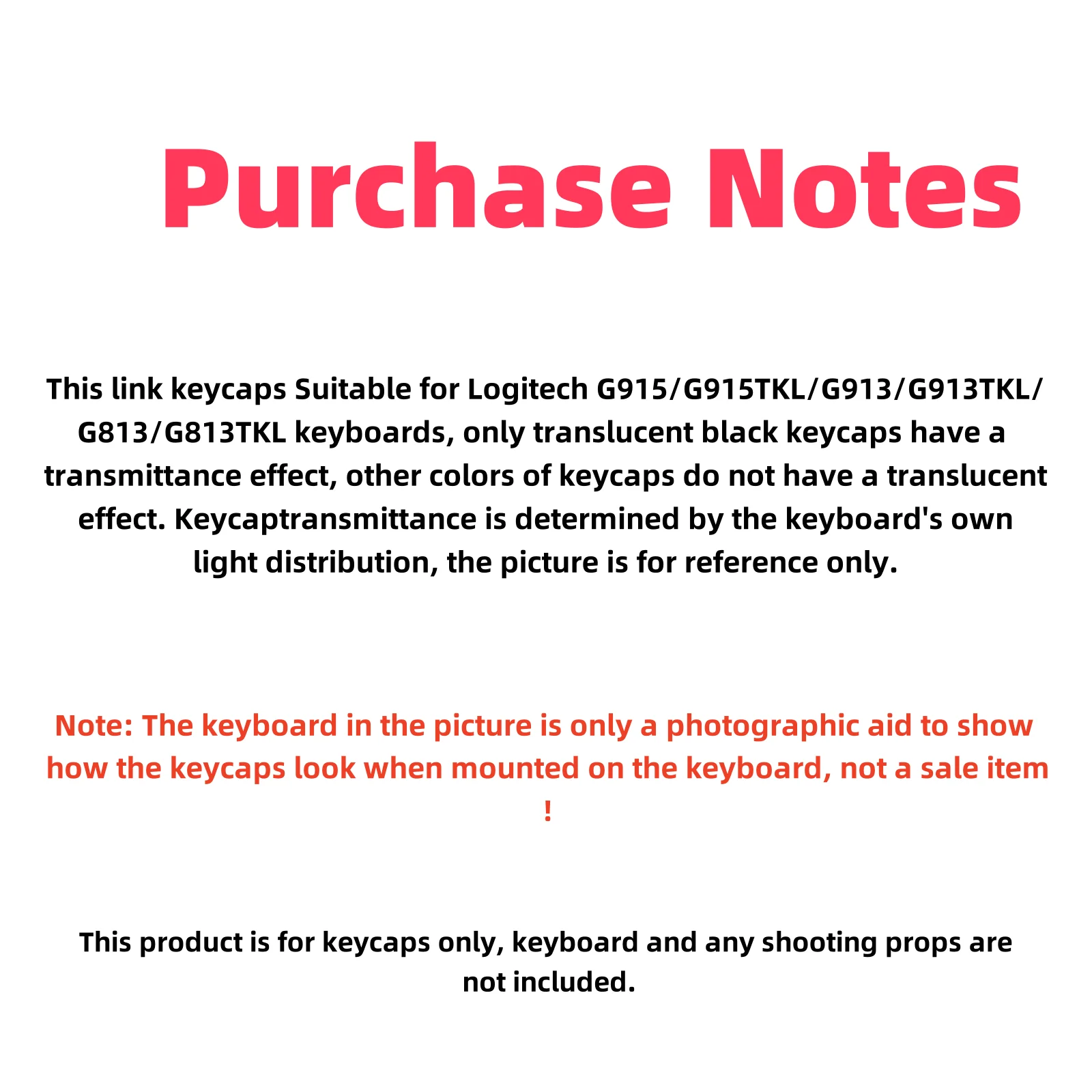 Suitable for Logitech G915/G913/G913TKL PBT Keycaps Colorful Personalized International Language Korean Version of Keycaps