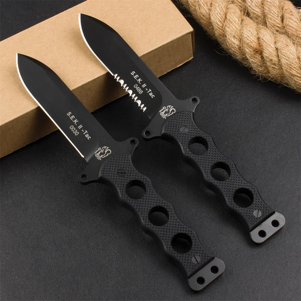 

Eickhorn Solingen S.E.K. II TAC Military Fixed Knife DC53 Steel G10 Handle with Kydex Sheath Outdoor Tactical Portable Knives