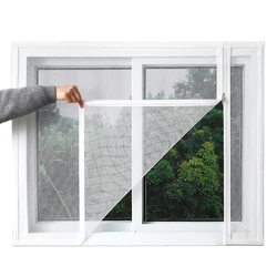 Household Self-adhesive zipper mosquito net,Custom size，mosquito net for window screen，tulle for windows，door curtain，summer net