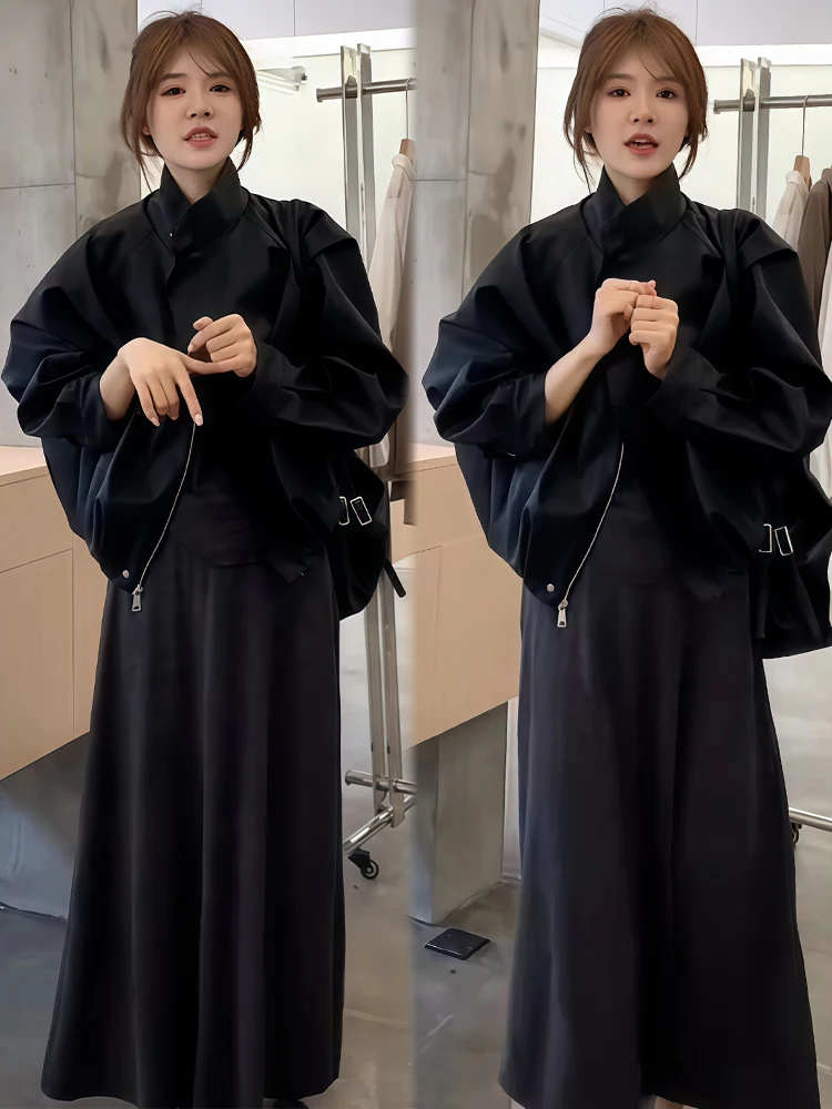 Trendy Commuter Leather Jaet Dames Faion Vroege herfst Nieuwe Sle ular Koreaanse versie Veelzijdige Jaet Top