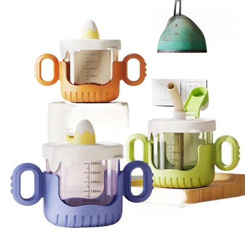 

Children's Drinking Cup Baby Drinking Sippy Children 1-3 Years Old Drop Proof Removable Milk with Graduated Handle