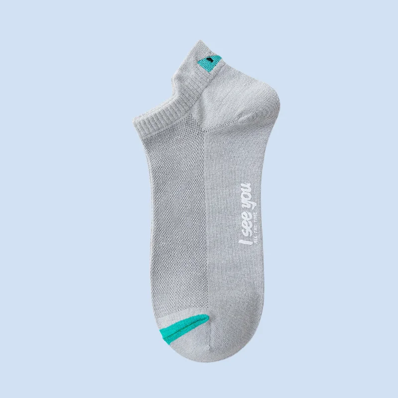 5/10 Pairs Spring and Summer Men's Socks Deodorant Sweat-Absorbent Summer Thin Breathable Low-top Boat Socks Sports Socks