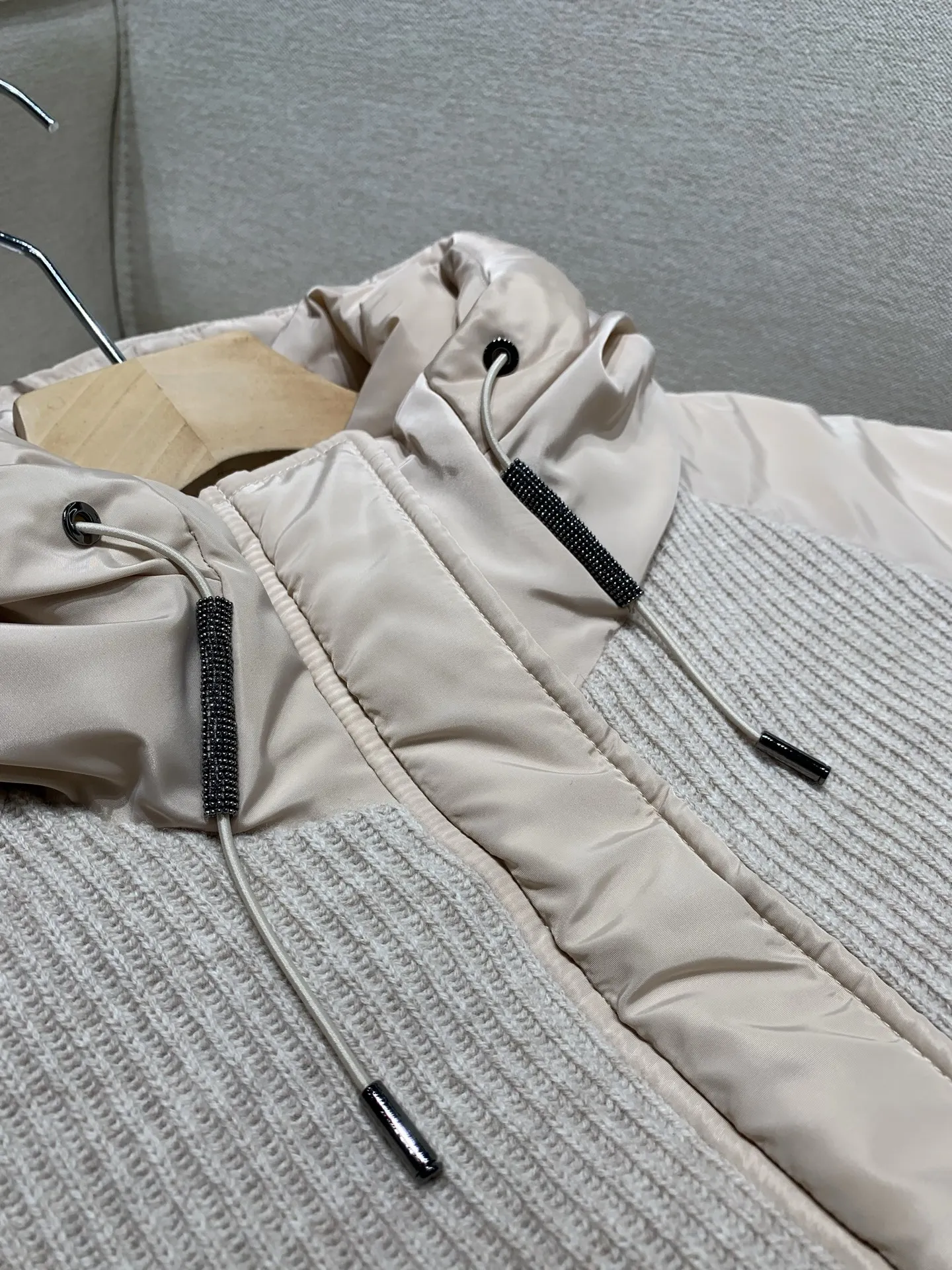 سترة خريف/شتاء متوسطة الطول، بسيطة وأنيقة، بطة بيضاء أسفل، مقنعين، خصر نحيف، ملابس خارجية دافئة للنساء #2