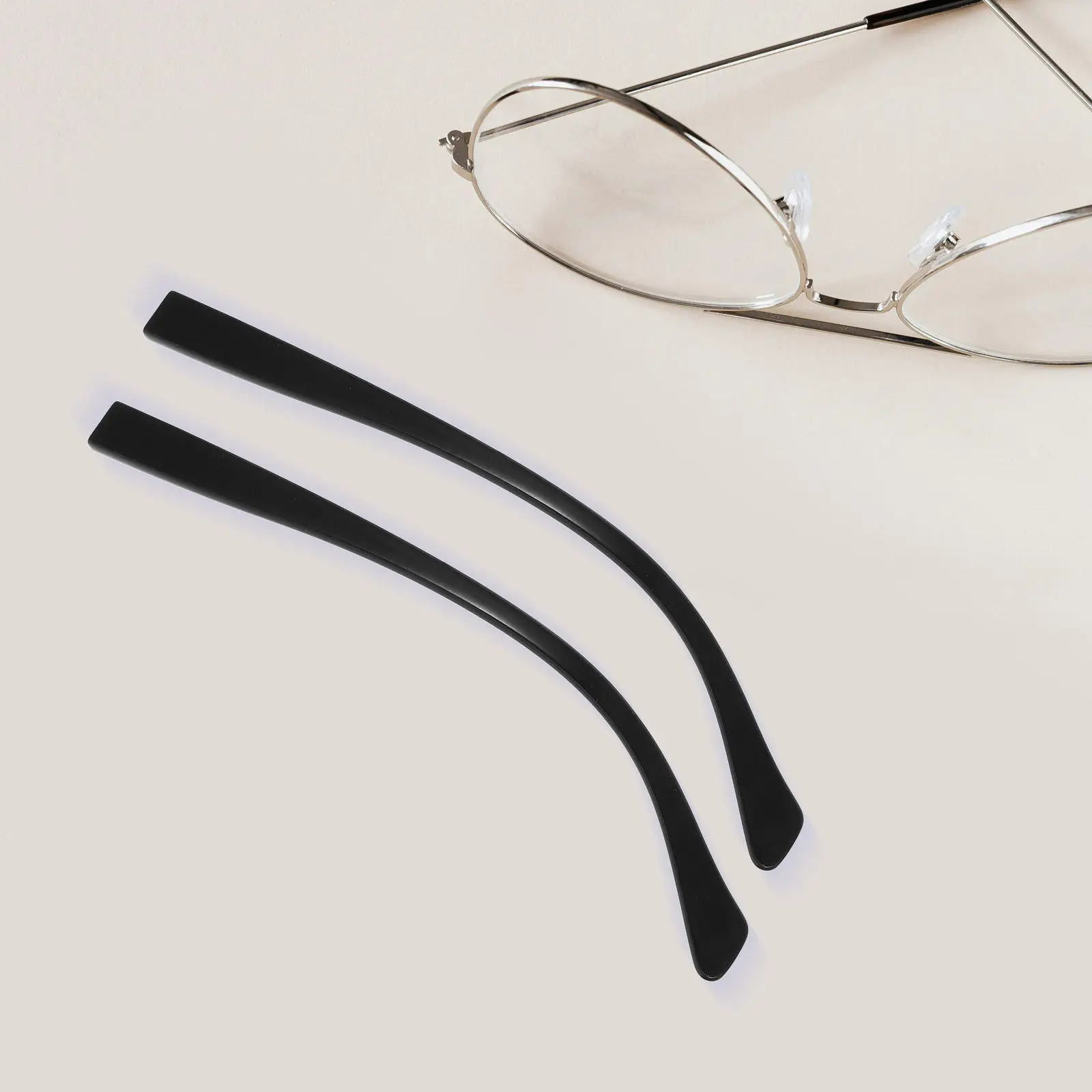 

1Pair Eyeglasses Arm Legs Replacement Metal Temples Universal Glasses Frames Suitable for Most Glasses Eyeglass Arm Replacement