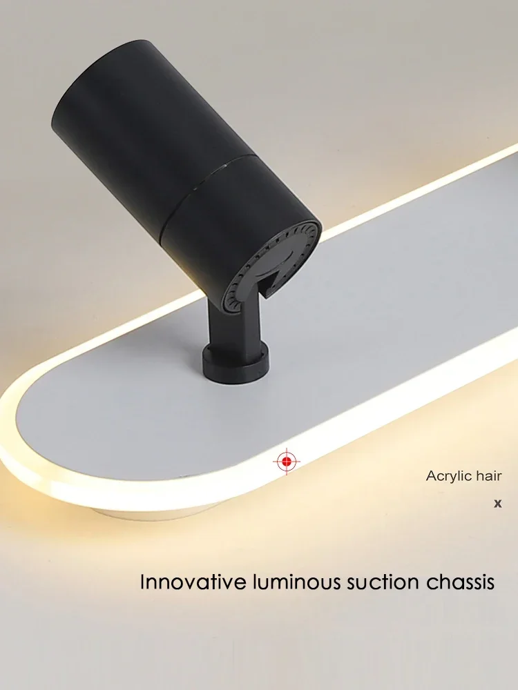 Modern New Led Ceiling Lamps With Spotlight For Living Room Kitchen Corridor Indoor Long Strip Acrylic Chandeliers Lights