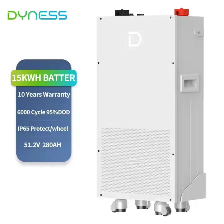 بطارية TLF Dyness PowerBrick 51.2V 280Ah 15kWh LiFePO4 مثبتة على الحائط بسعة 14.3kWh-716.8kWh للمنزل، طاقة RV وكابينة خارج الشبكة