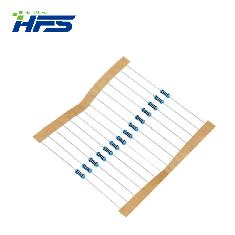 Metal o resistor do filme, 1 W, 4W, 1R ~ 22M, 1%, 100R, 220R, 1K, 1.5K, 2.2K, 4.7K, 10K, 22K, 47K, 100K, 220, 1K5, 2K2, resistência do ohm 4K7, 100 PCes