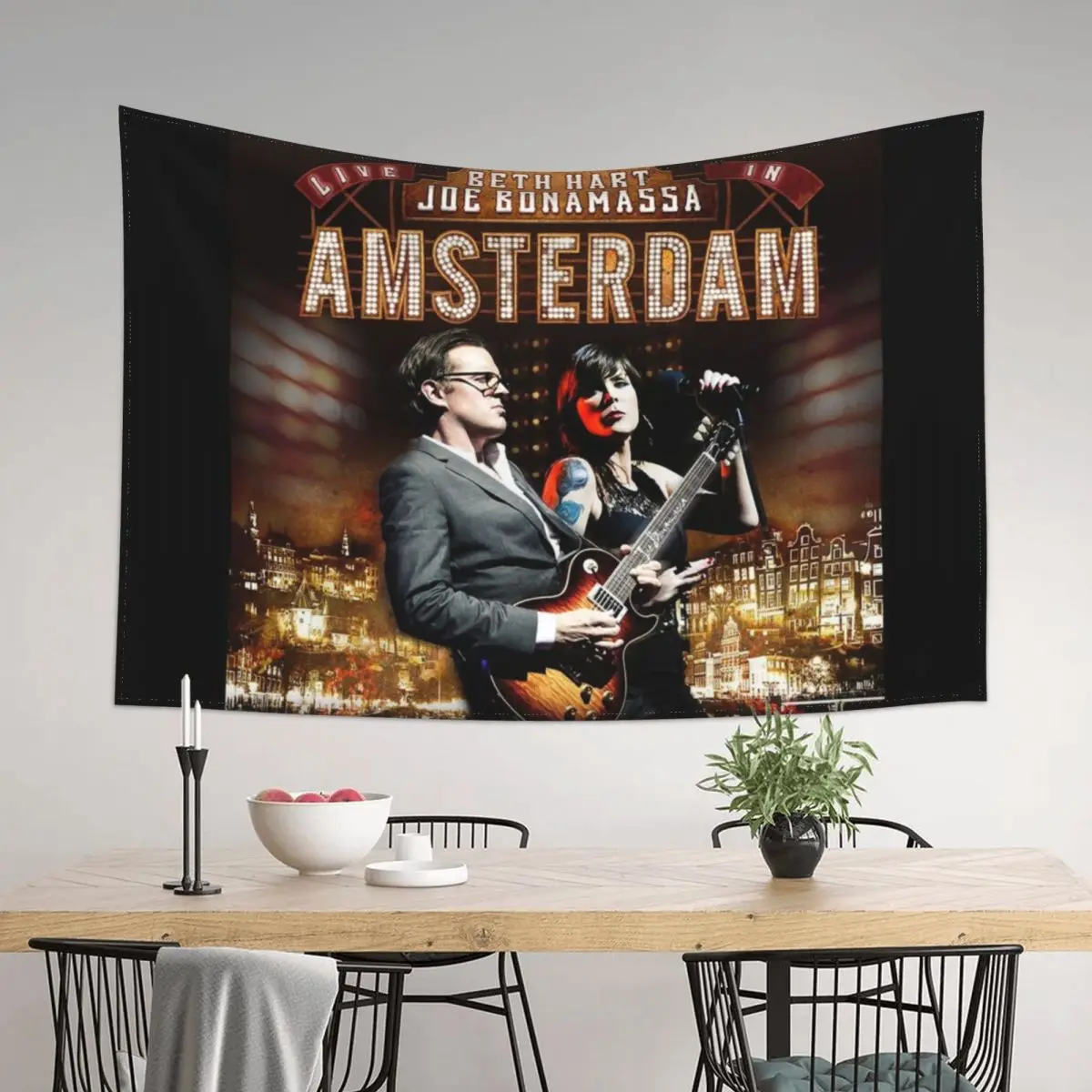 

Live in amsterdam Tapestry Wall Decor Hanging Aesthetic Room Decor Carpet On The Wall Tapestry