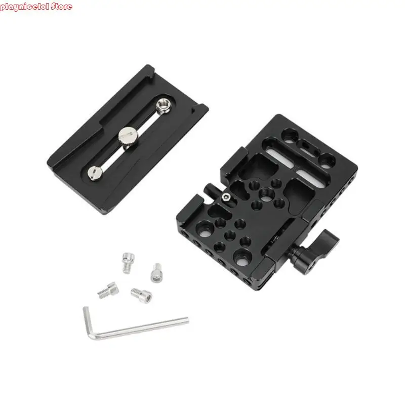 

E8BA Extended Length Quick Release Plate Clamp Base for Tripods Accessories Expansion