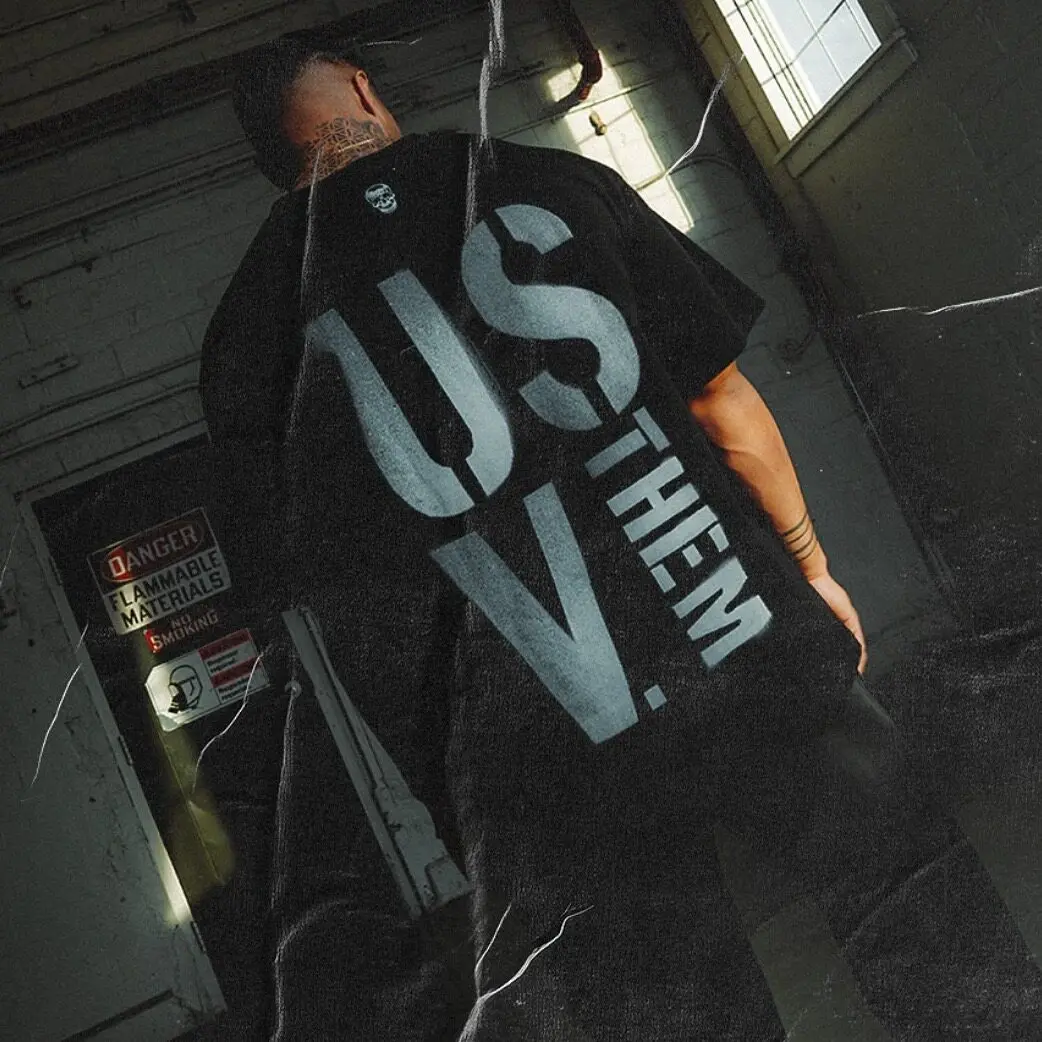 2026 GYM Sportbekleidung Fitness und Freizeit Schwergewichtiges Bedrucktes Kurzarm-Herren-T-Shirt Locker und Atmungsaktiv aus Baumwolle