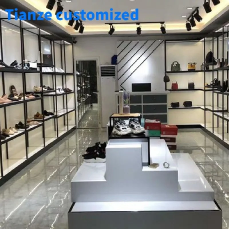 

(Customized) high-end shoes shop decoration furniture retail shoes store shelves professional shoes shop interior design