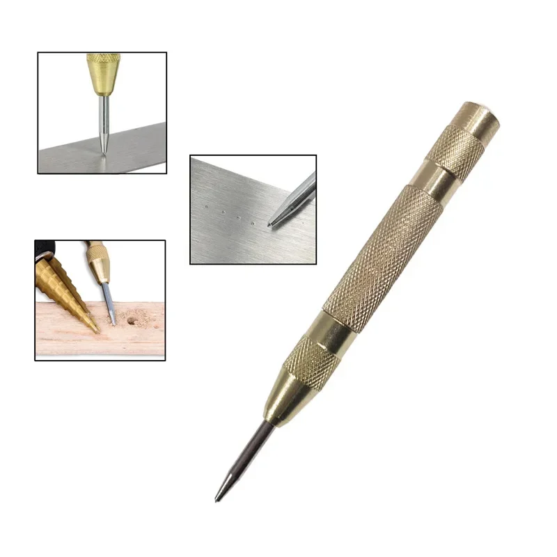 Automatic Center Punch Automatic Metal Punch Tool Woodworking Tools Loaded Marker Wood Chisel Joinery Carpenter Tool