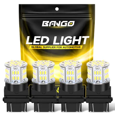 BANGO 4Pcs 3157 3156 3057 4157 4057 4114 LED Bulbs 12V Super Bright Car Reverse Turn Signal Brake Tail Light