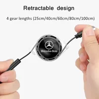 3 In 1 Micro USB Type C Charging Cable Multi Charger For Mercedes Benz amg C260 B/C/E/S Class A Class C200L GLC GLK New CLA GLA
