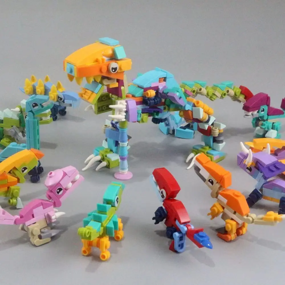 Dinosaur Building Blocks Assemble Animals Construction Figures Bricks Educational Toys Gifts for 6 Plus Year Old Kids Boys Child