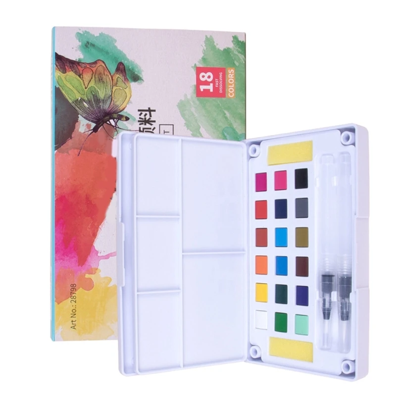 18.12.24/36/48 Colors Colors Color Комплекты сплошной акварельной краски с кистями