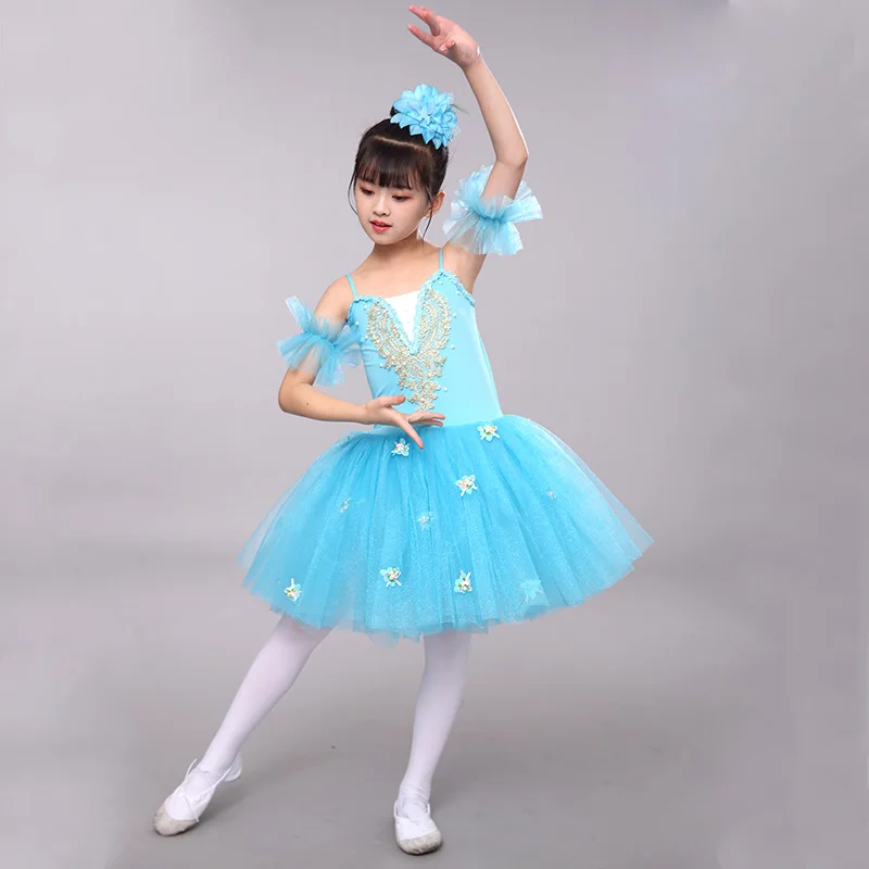 children's-dance-short-sleeve-princess-style-ballet-dress-chinese-gymnastics-costume-ballet-dress-girls-performance-dress-dance