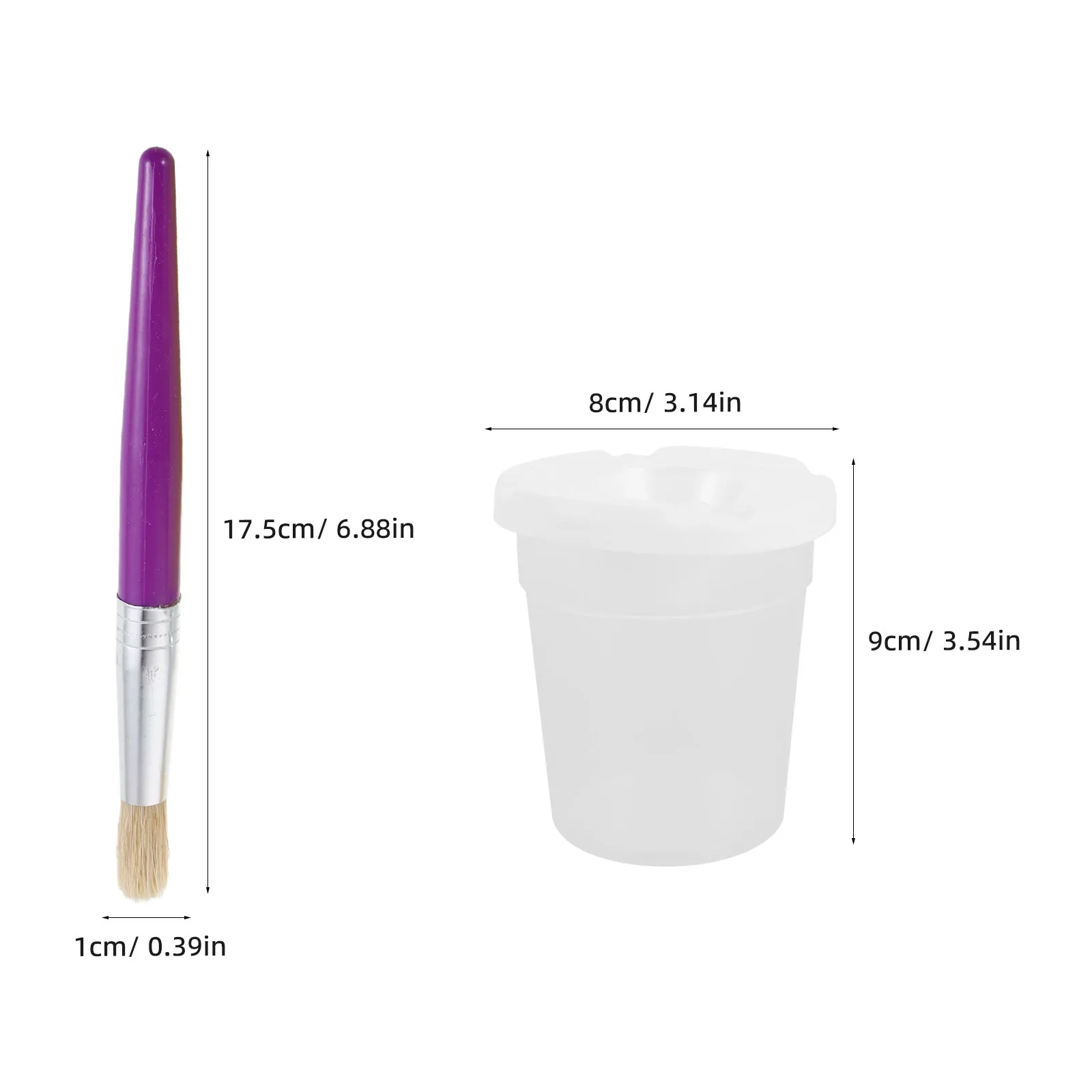16Pcs Preschool Paint Brush Cleaning Cups Art Supplies No Spill Washable Paint Cups Paintbrush Rinser for Painting