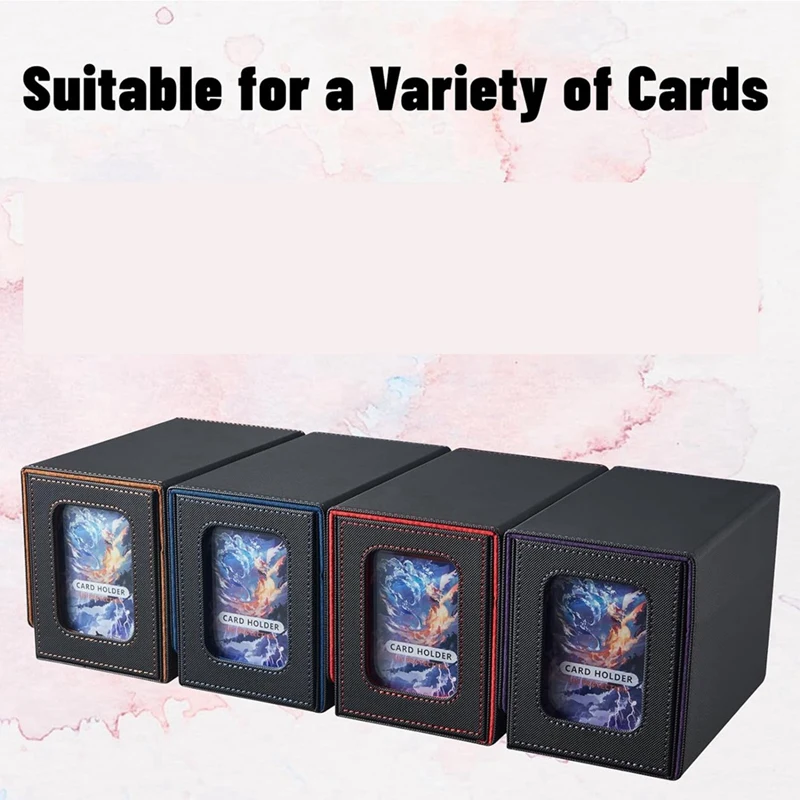 Pudełko na karty Pudełko na karty z tacą na kości Pudełko na talie Pudełko na talie 160+ Pudełko na karty kolekcjonerskie Pudełko na talie Niebieskie