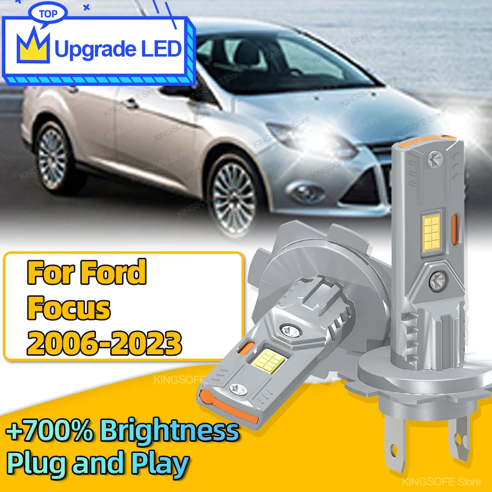 

2Pcs 180W 30000LM H7 LED Lights Headlight Bulb 6000K Super Bright White Light CSP ChipFor Ford Focus 2006-2023 Plug and Play