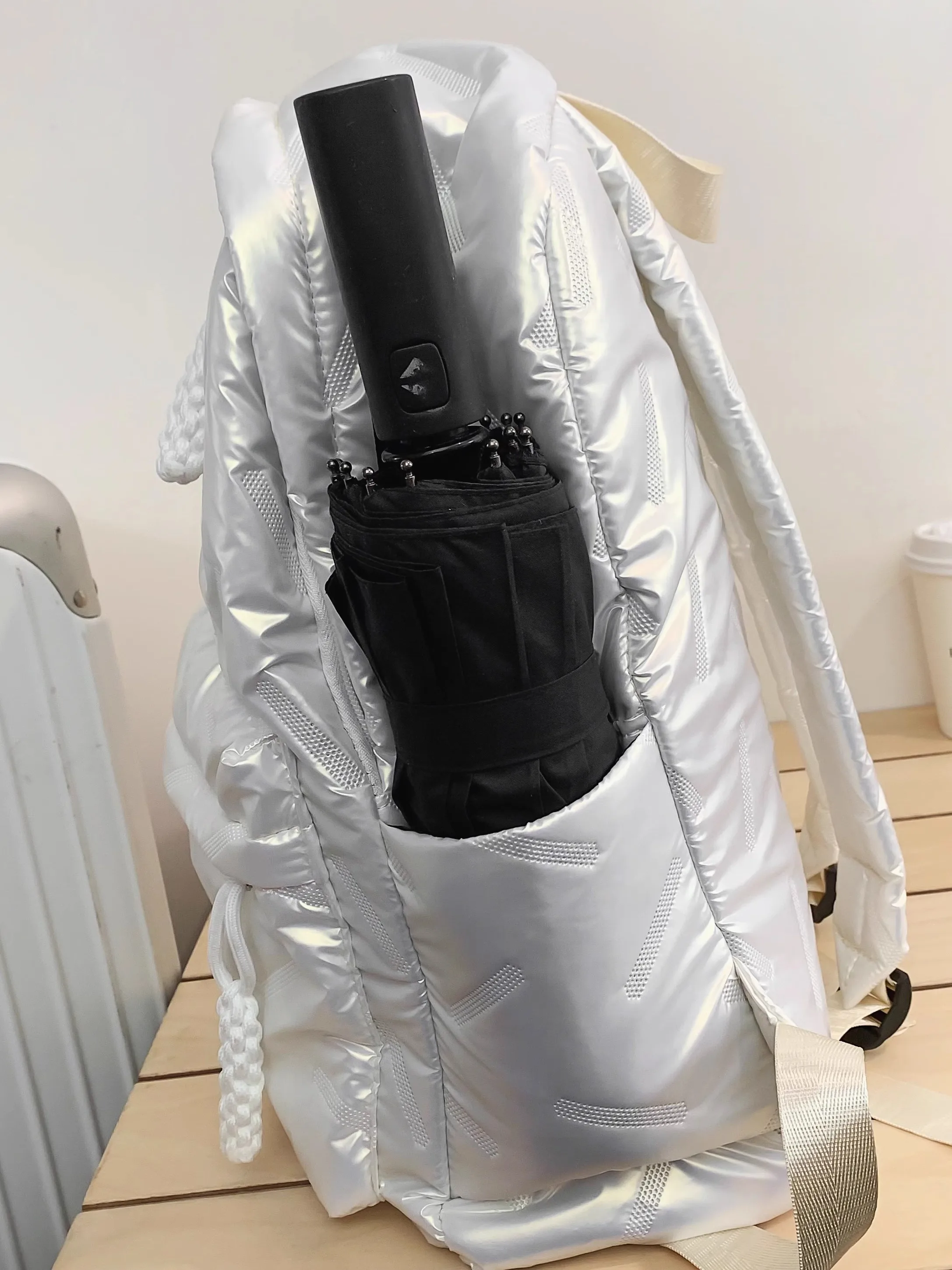 Casual Large Capaci Women's Bapa Korean Sle down Bag Travel Commuting School Bag Cuter Bag Lightweight Waterproof