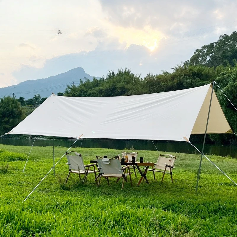 

Outdoor canopy Exquisite camping Thickened Oxford cloth Outdoor silver-coated sun shade Pergola