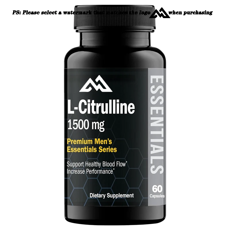 L-citrulline supplement, enhances blood flow and performance -1500 milligrams, maximum effect, 60 capsules