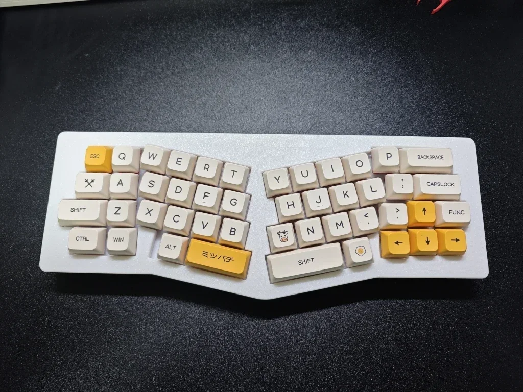 Imagem -03 - Kit de Teclado Mecânico Cyber Qmk Alice Personalizado Modo Único com Fio Rgb Hot-swap Junta Ergonômica Frasco para Injetáveis Design de Camadas 40