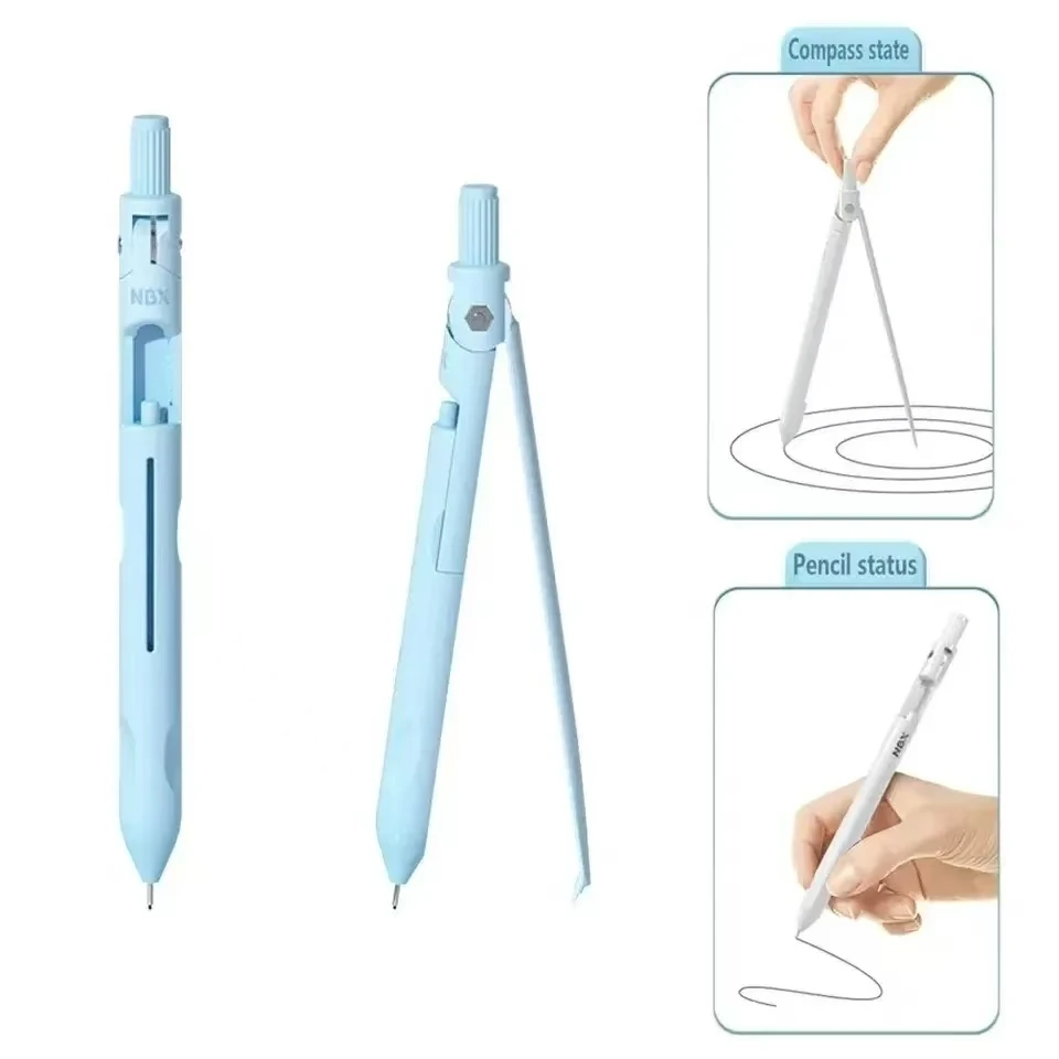 

Piece of Compass Pen, Dual-purpose Tool for Drawing and Writing,Office and Study Stationery
