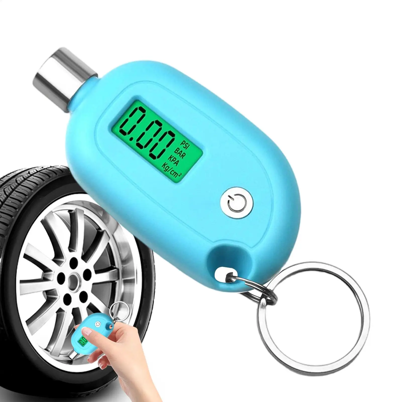 

Цифровой манометр для шин с ЖК-дисплеем с подсветкой, точность 0,5, автоматическое отключение, манометр для шин для прицепа, велосипеда, мотоцикла, автофургона